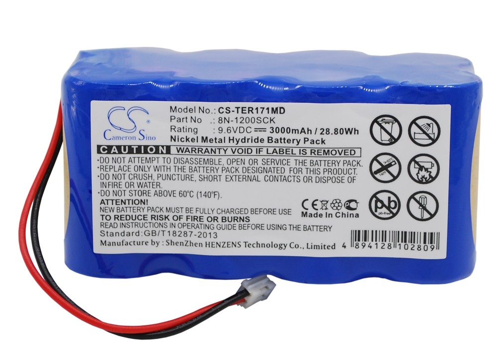 3000mAh Battery for Terumo infusion pump TE-171,infusion pump TE-172,TE-171