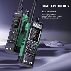 UHF VHF 10W Ham 2 Way Radio GPS Long Range Communication Digital Analog