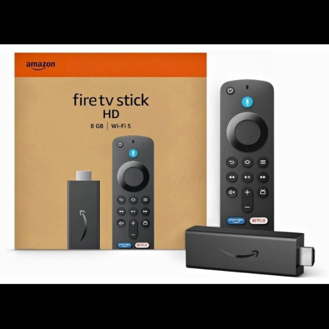Amazon Fire TV Stick HD 8GB Wi‑Fi HDMI Streaming Dongle, Black Voice Remote