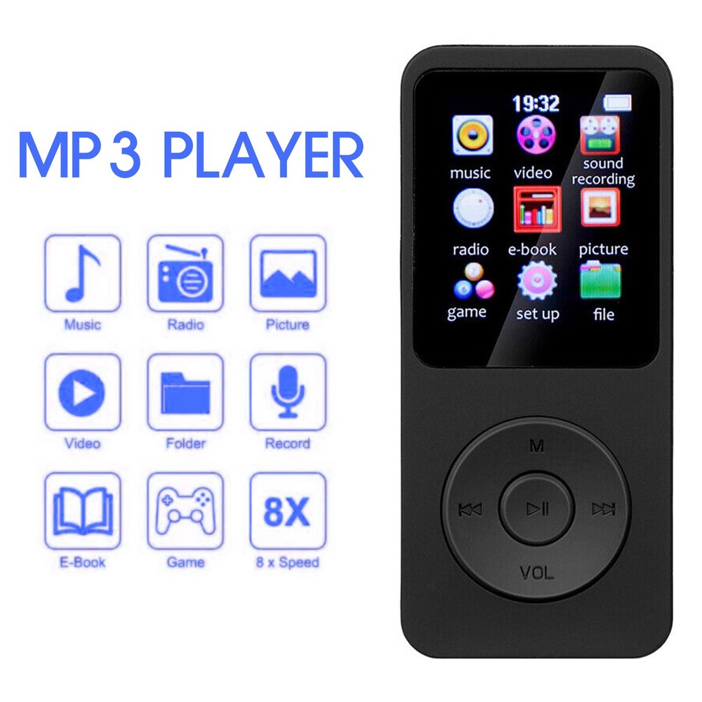 128GB Support Bluetooth MP4/MP3 Lossless Music Player FM Radio Recorder Sport lP