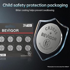 CR2025 3V Lithium Coin Cell Batteries 10 Pack New Sealed Long Shelf Life