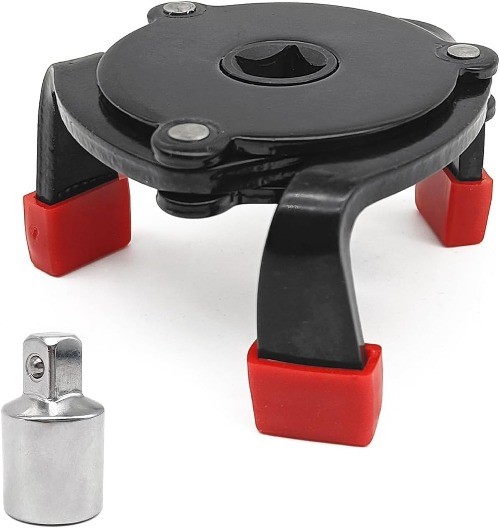 Universal Oil Filter Wrench Adjustable 3 Jaw Oil Filter Removal Tool Range 2-3/8