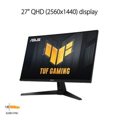 ASUS TUF Gaming 27” 1440P HDR Monitor VG27AQ3A – 180Hz 1ms QHD (2560×1440)