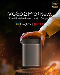 Mogo 2 Pro (New) 1080P Portable Projector, Google TV with Licensed Netflix, with