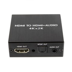4Kx2K HDMI to 3.5MM Audio Converter SPDIF Optical Stereo Out Splitter Adapter h