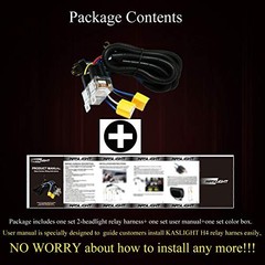 1Set 2 Headlight Wiring Harness H4 Relay Harness H6054 LED Headlight