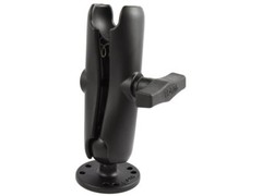 RAM Standard Size Double Socket Arm with 2.5″ Round AMPS Base & 1.5″ Ball
