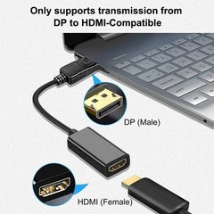 4K DisplayPort to HDMI Adapter Cable DP Male to HDMI Female Converter