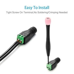 CHANZON Female 10 Pcs 12V 5.5mm x 2.1mm DC Power 40mm*15m*13mm, 10