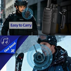 2 Pack Set Long Range Walkie Talkie Mile Two Way Radio Charge Waterproof Best