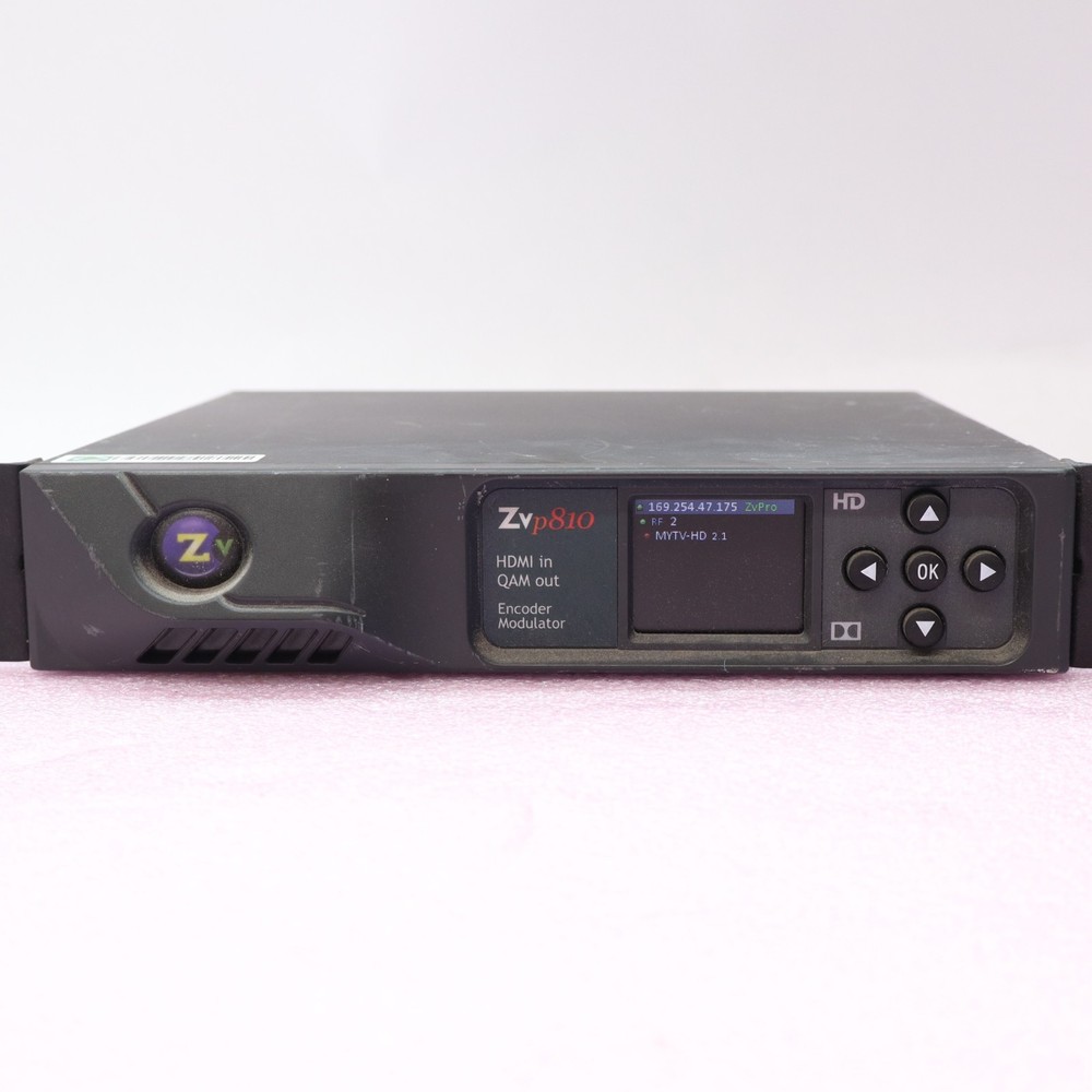 ZVP810 ZVPROxxx QAM TV RF Modulator W/Rack Ears *Power On Test Only* T5