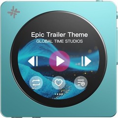FIIO DISC Portable Music Player,Dual DAC 3.5/4.4mm BT5.4 LDAC Touchscreen (Blue)