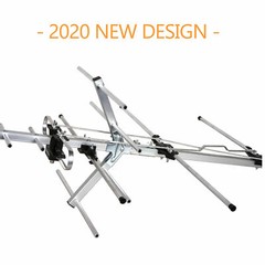 200 Miles Outdoor Amplified HDTV TV Antenna HD VHF/UHF Mounting Pole 40ft Cable