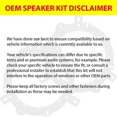 KICKER DSC6504 6.5″+6X9″ DSC69304 OEM SPEAKER KIT FOR TOYOTA HIGHLANDER 2008-13