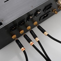 Pair 5N OFC Pure Copper Conductor Wire HiFi Audio Signal Interconnect RCA Cable