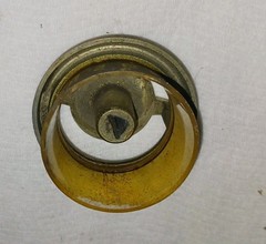 VINTAGE UHF CHANNEL CONTROL KNOB FOR TV TELEVISION SETS METAL,PLASTIC UNKNOWN