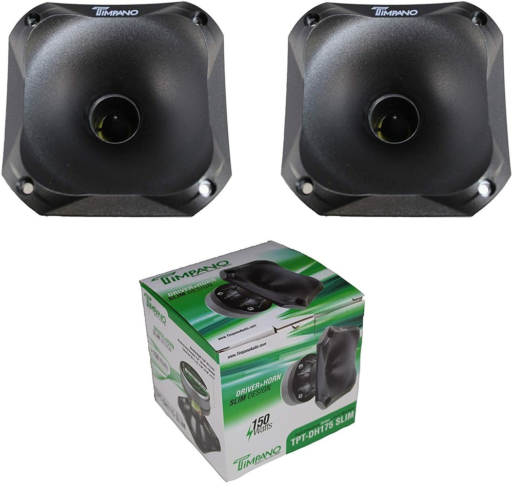 2 – TPTDH175SLIM Timpano, 2 1” Driver Horn Combo 150W 8 ohms 1” Vc-Screw On