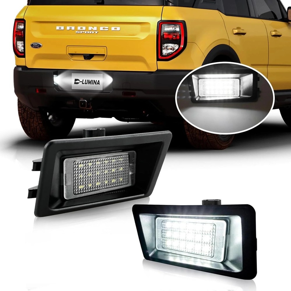 D-Lumina 2Pack Plug LED License Plate Light Tag Lamp Ford Bronco Sport 2021-2024
