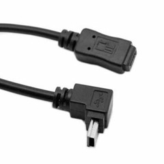 Mini USB 90 Degree Up angled male to mini usb 5pin Female extension cable