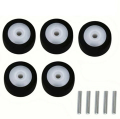 5PCS 13×8.3X6.3x2mm Pinch Roller with Metal Axle for Sharp GF-515 GF-555 GF-666
