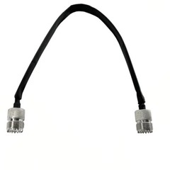 Window/Door Pass Through Flat RF Coaxial Cable SO239 UHF Female 12-Inch 50 Ohms