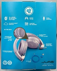 JLab Studio Wireless Bluetooth On Ear Headphones 30+ Hours Lilac Cloud Foam