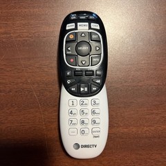 DIRECTV IR/RF Universal Ergonomic Genie Remote Control White RC73 (Works!)