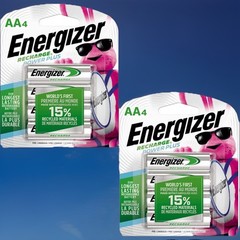 2 Pack Energizer NH15BP4 AA Rechargeable Batteries 2X4=8 NEW SEALED Lot Of 8