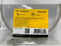 Startech N6PATCH2GR Ethernet Cable 2′ Cat6 Gray RJ45