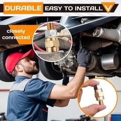 2 Set Side Post Battery Terminal Extension Bolt with Nuts,3/8″-16 Coarse and 3/8