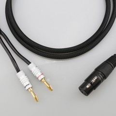 XLR Female Male 3pin to 4mm Banana Male Audio Video Cable DAC Speaker Amplifier