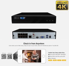 8 Channel 8MP 4K NVR 8 X 5MP PoE Microphone Outdoor Home Security Camera System
