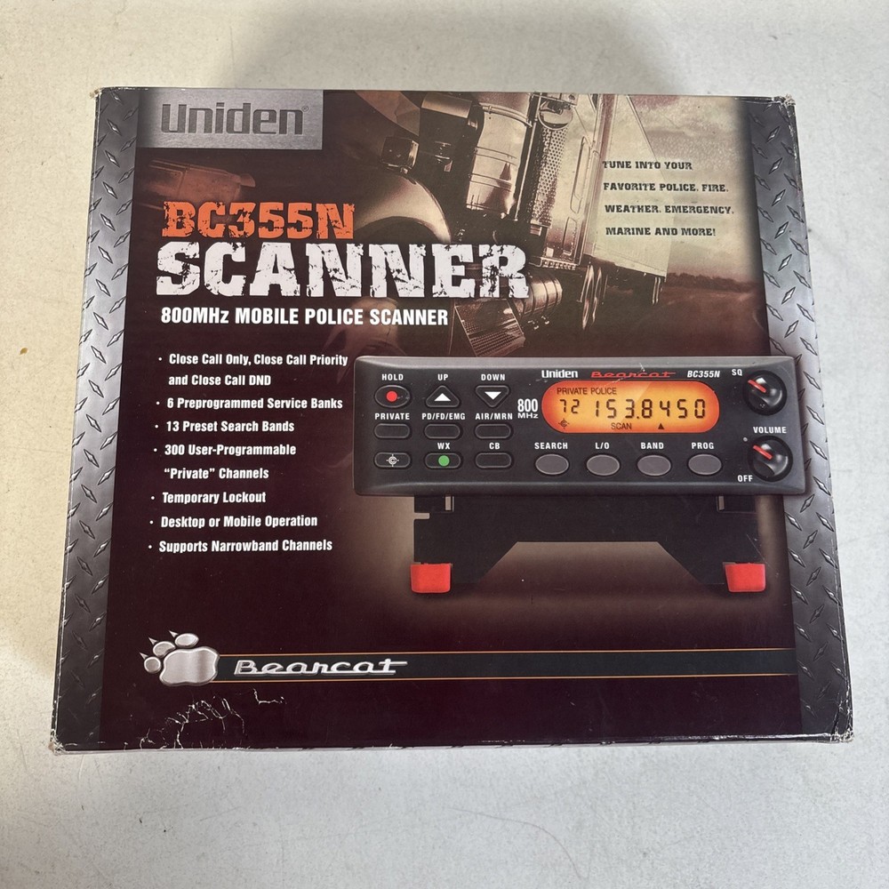 Uniden BC355N Compact Analog Base/Mobile Scanner MFG# BC355N