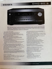 Integra DHC 80.6 11.2 Ch THX Ultra 2 Certified Preamp / Processor