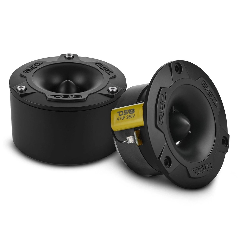 2 DS18 NXL-T1/BK Marine 4 Ohm 3.75″ Super Bullet Motorcycle Boat Tweeters 1-Pair