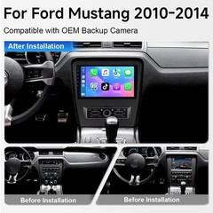 ASURE Car Stereo Radio for Ford Mustang 2010–2014– 4Core 4GB RAM+64GB ROM