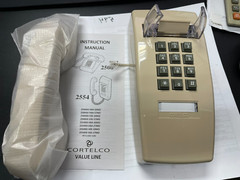 Cortelco 2554 -ASH 255444-VBA -20md Wall Phone