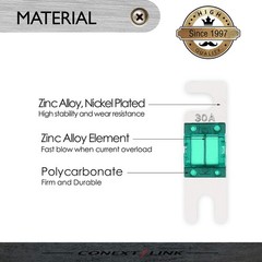 Conext Link AFS30-10 Nickel 30 Amp AFS Fuse 10 Pack 30