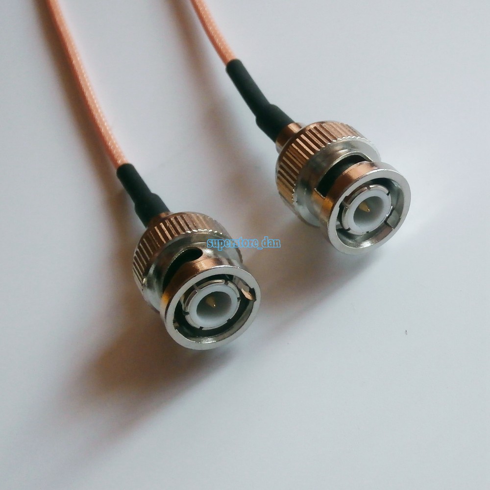 50CM RG316 cable BNC male to BNC male plug crimp jumper M/M straight pigtail