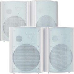 4x STUDIOFINIX 800W 6.5″ Bluetooth Speakers Outdoor Waterproof Wall Amplifier
