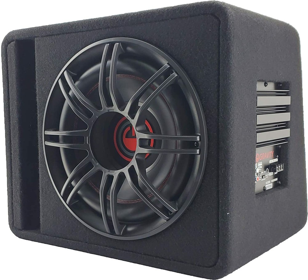 Gravity G12BD 12″ Active Powered Car Subwoofer+Sub Enclosure Bandpass Subwoofer