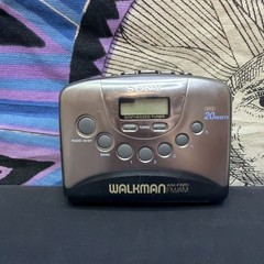 Sony Walkman WM-FX251 Stereo Cassette Player FM/AM Portable Digital Tuning Gray