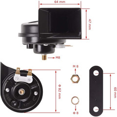 1 Set Universal Signal Air Horn for Car, 12V Loud 118 DB Speaker