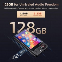 MECHEN 128GB MP3 Player with Bluetooth – 2.4″ Touch Screen HiFi