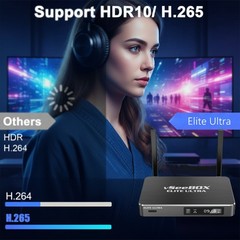 vSeeBox Elite Ultra 8K Android TV Box with Voice Control, 4GB RAM 128GB Storage