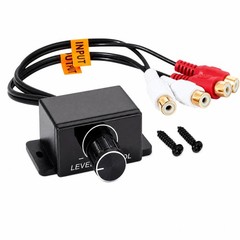 Car Amplifier Remote Bass Level Control Knob Universal Stereo RCA Input Output