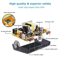 240W Touch Screen Dual Channel RC Car Lipo Battery Charger Balance Discharger US