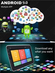 1GB +16GB Rotatable 1Din 10.1″ Quad-Core Car Stereo Radio GPS WiFi Android 9.0