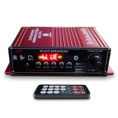 400W HiFi bluetooth Power Amplifier 2 Channel Stereo Home Audio Amp Receiver AUX