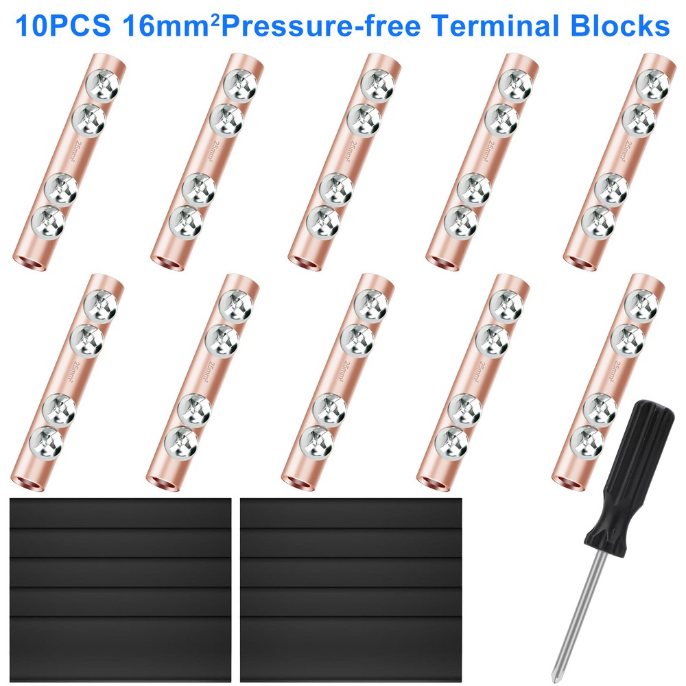 10Pcs 8-6AWG/6-4AWG Wire Connector Nut Kit Quick Wiring Connection Terminal